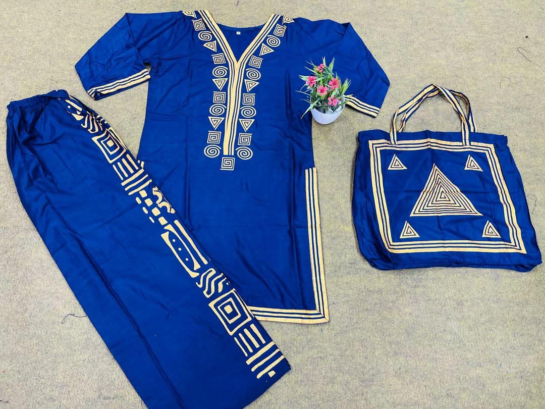Elegant Embroidered Linen Shirt and Trouser Set for Women