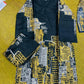 2 Pcs Women's Stitched Linen Block Printed Shirt And Trouser