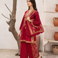 Elegant Embroidered Linen Shirt and Trouser Set