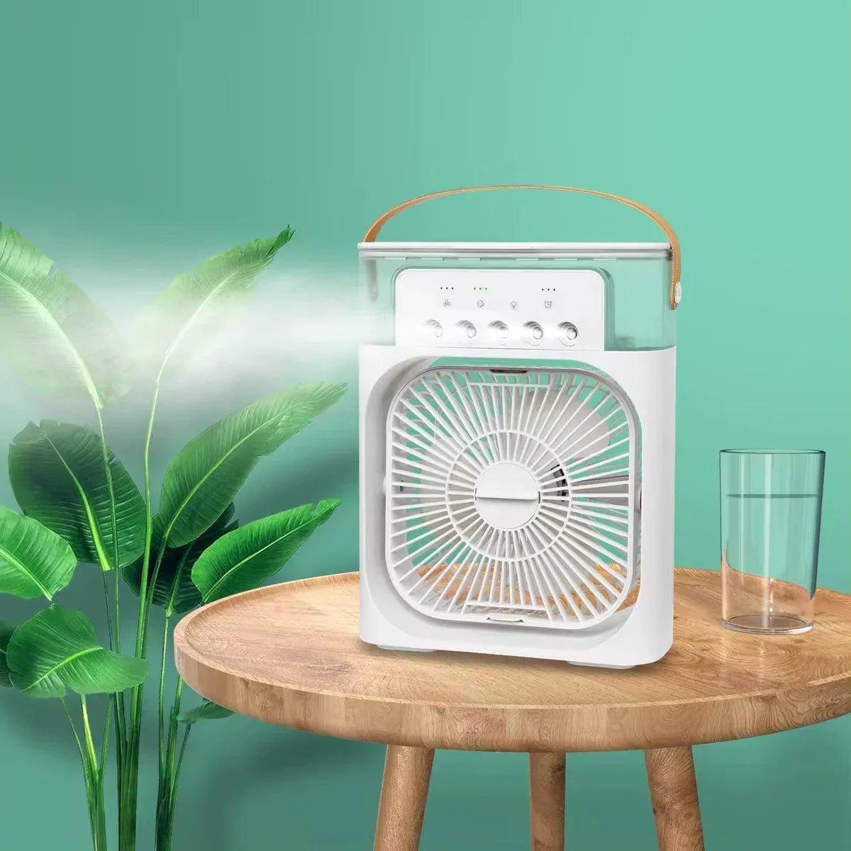 4 in 1 Personal Mini Cooling Fan with Water Mist Spray