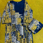 2 Pcs Women's Stitched Linen Block Printed Shirt And Trouser